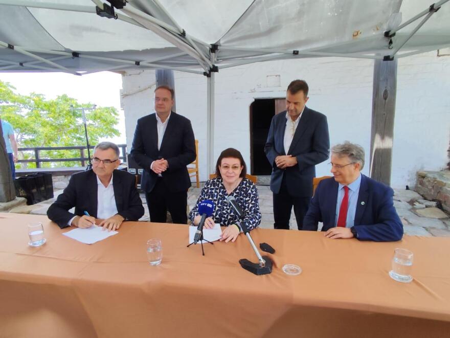 Ουρανούπολη: Θωρακίζεται το συγκρότημα Πύργου Προσφορίου με δωρεά της Ελληνικός Χρυσός Α.Ε.