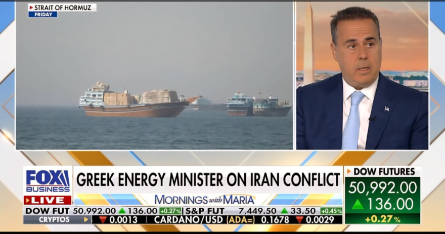 Παπασταύρου στο Fox Business: H Ελλάδα είναι στρατηγικός σύμμαχος των ΗΠΑ στην ενέργεια και δύναμη σταθερότητας στην Ανατολική Μεσόγειο