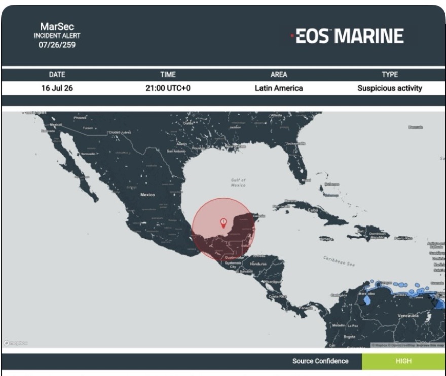 Διπλό σήμα κινδύνου από την EOS Risk: Επίθεση σε δεξαμενόπλοιο στη Μαύρη Θάλασσα και ύποπτη δραστηριότητα στον Κόλπο του Μεξικού
