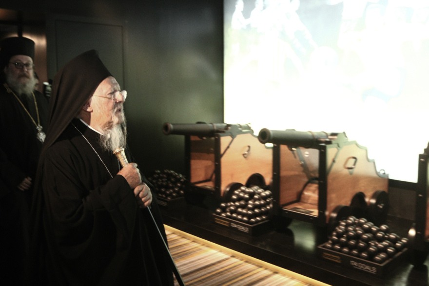 AEK: Η ξενάγηση του Πατριάρχη Βαρθολομαίου στην OPAP Arena