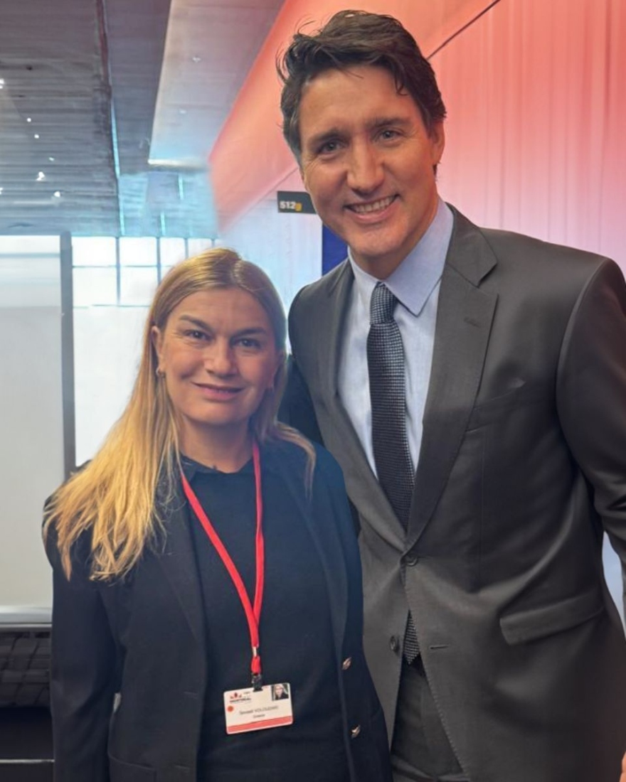 Σέβη Βολουδάκη: Συναντήθηκε με τον Τζαστίν Τριντό στον Καναδά