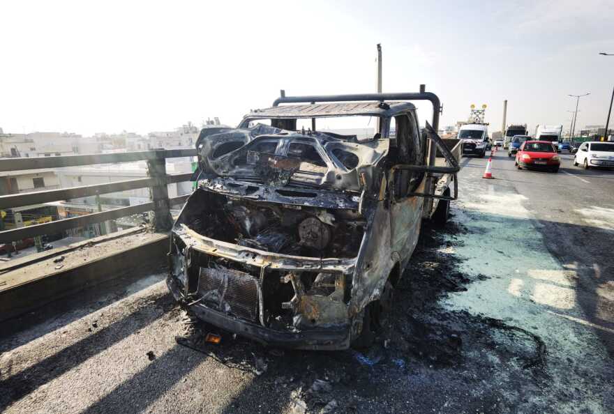 Κηφισός: Φωτιά σε όχημα στο ρεύμα προς Λαμία