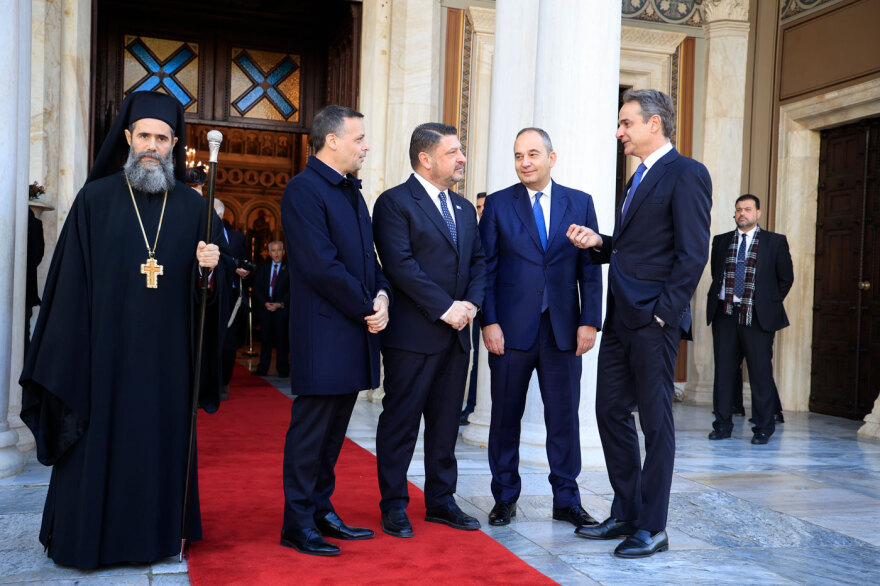 Σακελλαροπούλου, Μητσοτάκης, Ανδρουλάκης, Φάμελλος, Χαρδαλιάς, Δούκας στην δοξολογία για το νέο έτος