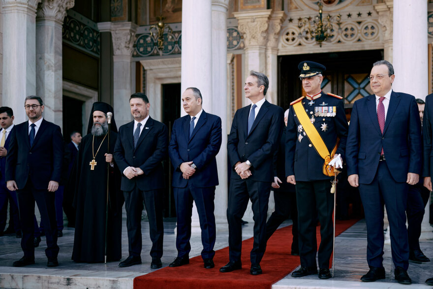 Σακελλαροπούλου, Μητσοτάκης, Ανδρουλάκης, Φάμελλος, Χαρδαλιάς, Δούκας στην δοξολογία για το νέο έτος