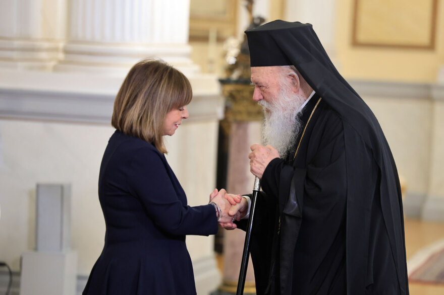 Σακελλαροπούλου, Μητσοτάκης, Ανδρουλάκης, Φάμελλος, Χαρδαλιάς, Δούκας στην δοξολογία για το νέο έτος