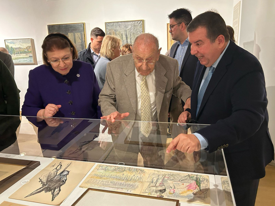 Εγκαίνια για την έκθεση «Περικλής και Ντίκος Βυζάντιος- Ζωγραφικές Συγγένειες και Αντιθέσεις» στο Ίδρυμα Θεοχαράκη