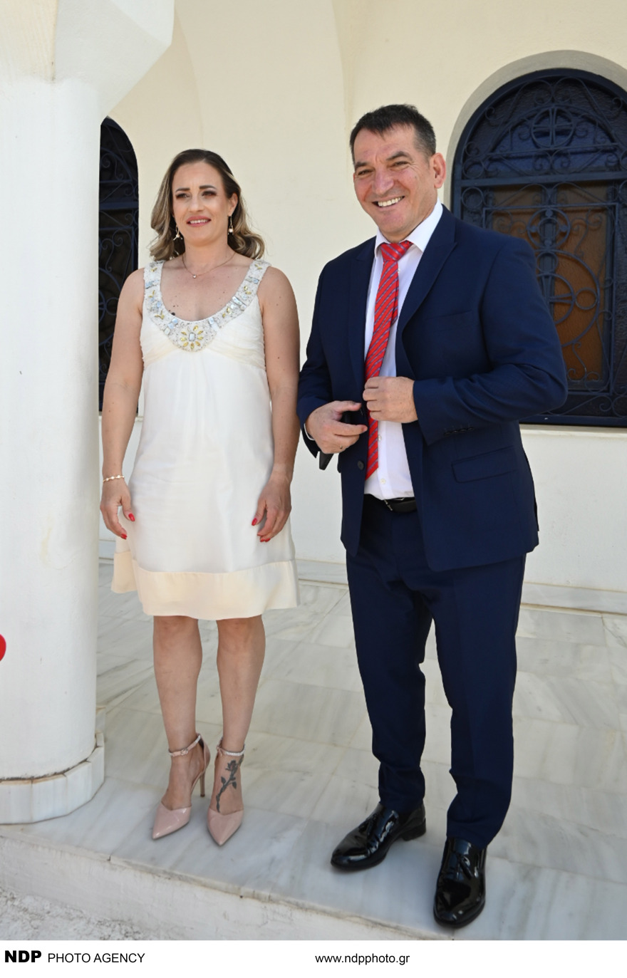 Ο Πύρρος Δήμας και η Αφροδίτη Σκαφίδα βάφτισαν την κόρη τους