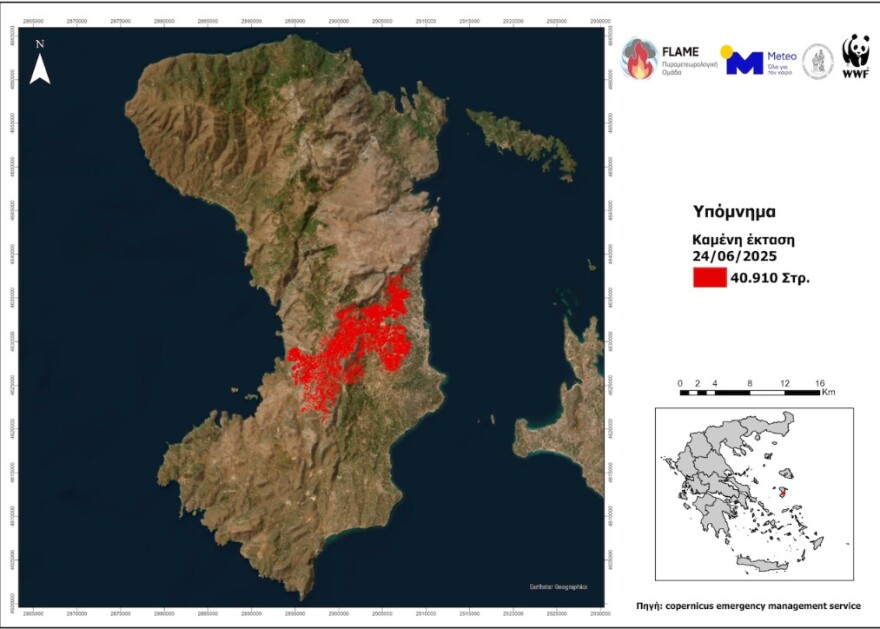 Πώς εξαπλώθηκε η φωτιά στη Χίο, δείτε συγκλονιστικές φωτογραφίες - Στάχτη πάνω από 40.000 στρέμματα
