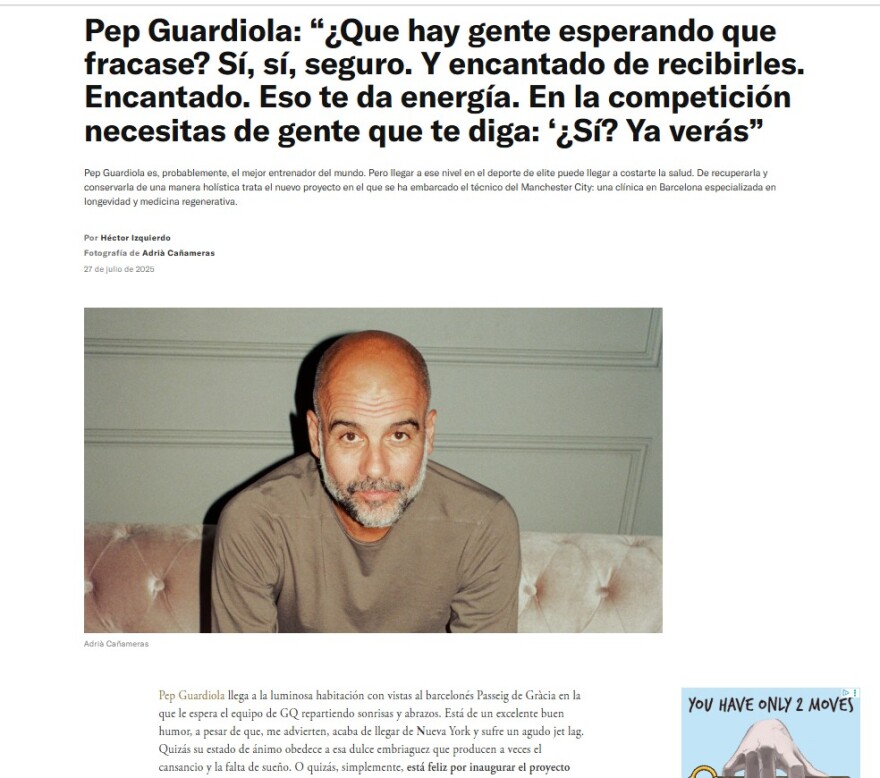 Γκουαρδιόλα: «Όταν τελειώσει το συμβόλαιο με τη Σίτι θα κάνω ένα μεγάλο διάλειμμα»