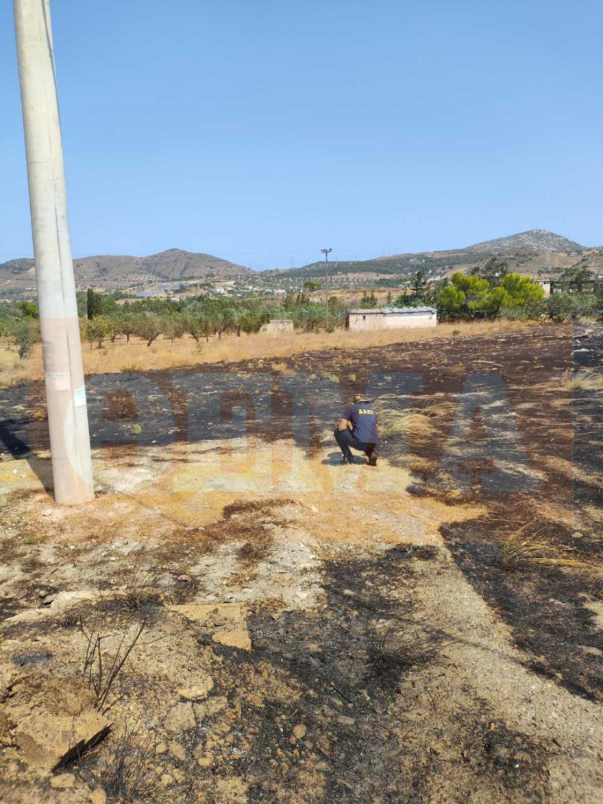 Από βραχυκύκλωμα σε κολώνα ηλεκτροδότησης η φωτιά στην Κερατέα - Δείτε φωτογραφίες από το σημείο