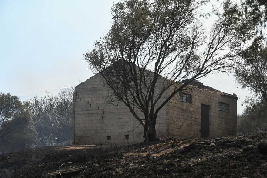 Εικόνες καταστροφής από τη φωτιά σε δυτική Ελλάδα και Χίο – Στάχτη έγιναν σπίτια, αυτοκίνητα, επιχειρήσεις και δάση