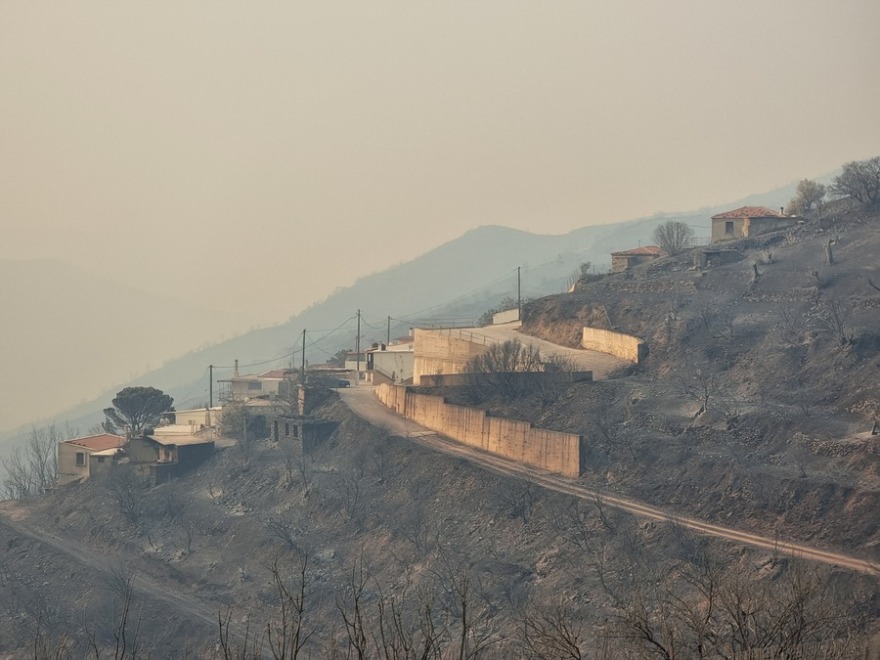 Εικόνες καταστροφής από τη φωτιά σε δυτική Ελλάδα και Χίο – Στάχτη έγιναν σπίτια, αυτοκίνητα, επιχειρήσεις και δάση