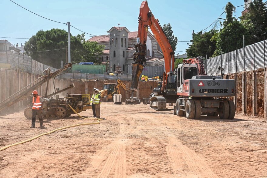 Chardalias: Significant progress in the flood protection project of rainstorms at the press of Vrilissia
