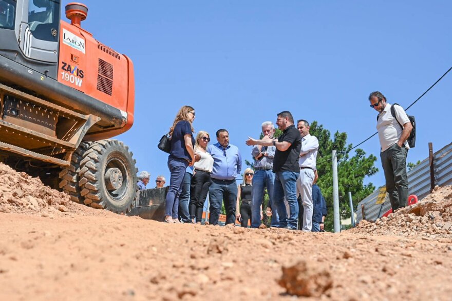 Chardalias: Significant progress in the flood protection project of rainstorms at the press of Vrilissia