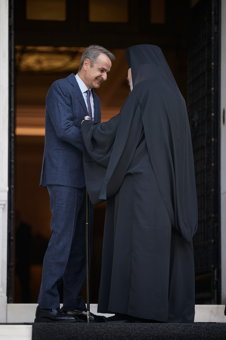 The excellent cooperation of the State and the Church was confirmed at the Mitsotakis - Hieronymus meeting 