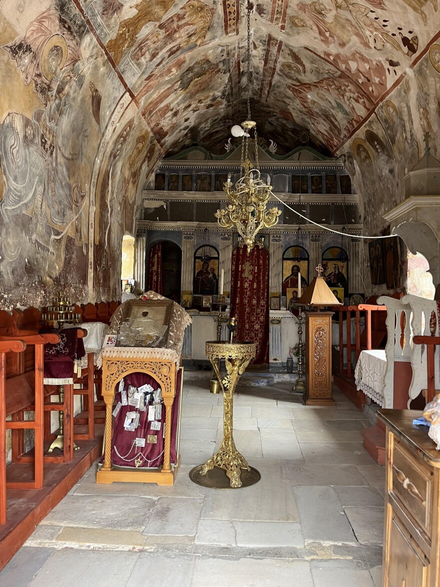 Επίσκεψη Μενδώνη στην Ικαρία - Εγκαίνια της αποκατεστημένης Μονής Οσίας Θεοκτίστης, στην Κοινότητα Ευδήλου