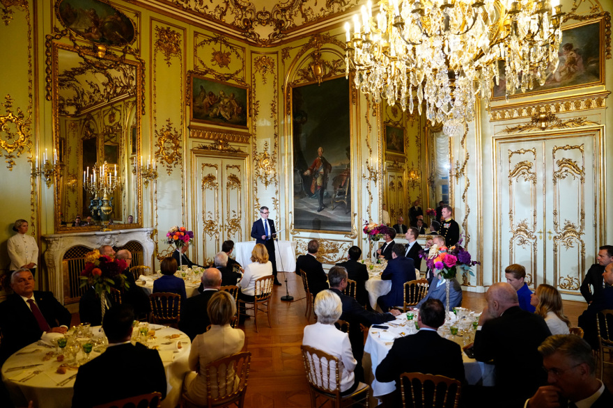 The impressive dinner by the Danish king to EU leaders - the elegant appearances in the palace and menu