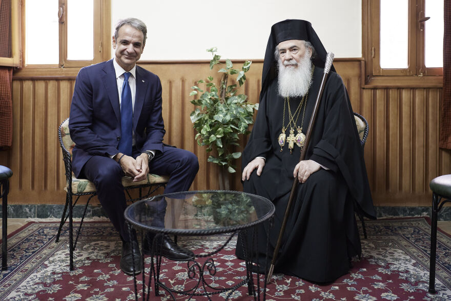 Ο Μητσοτάκης στην ενθρόνιση του νέου Αρχιεπισκόπου Σινά, κ. Συμεών - «Εθνικό καθήκον μας το ενδιαφέρον για τη Μονή»