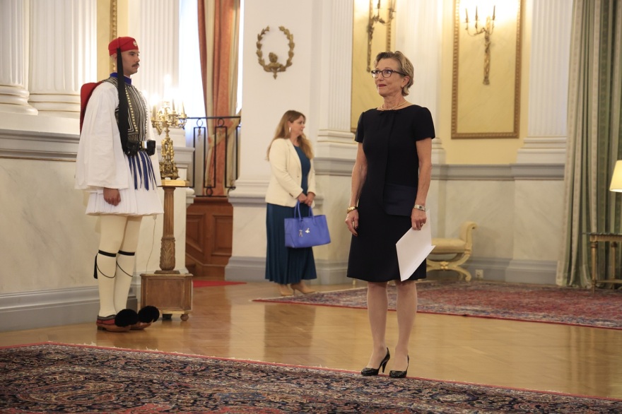 Η Κίμπερλι Γκιλφόιλ υπέβαλε τα διαπιστευτήριά της στον Πρόεδρο της Δημοκρατίας
