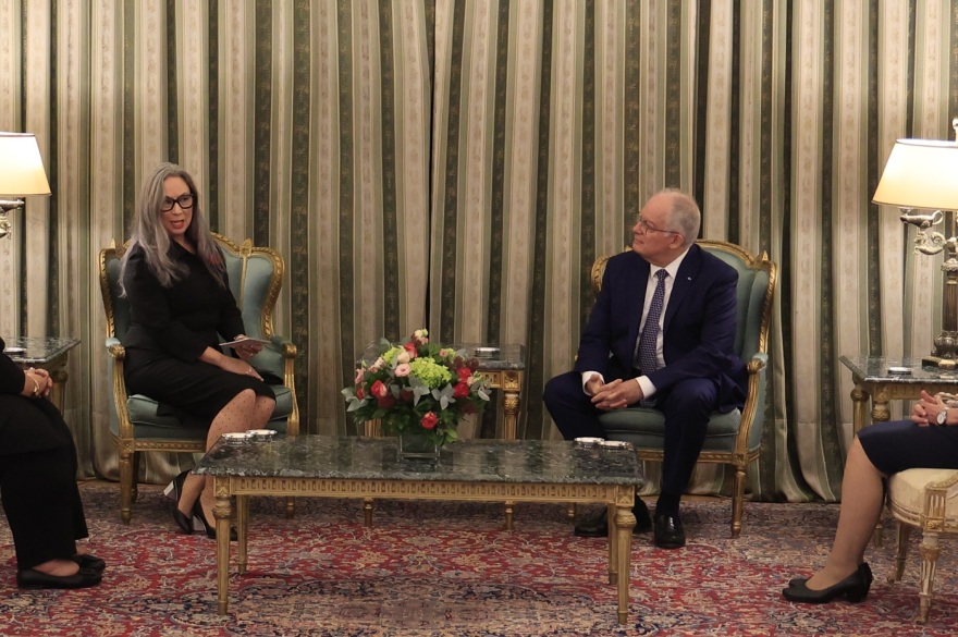 Η Κίμπερλι Γκιλφόιλ υπέβαλε τα διαπιστευτήριά της στον Πρόεδρο της Δημοκρατίας
