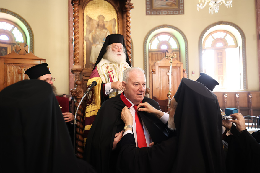 Άρχων Μέγας Λογοθέτης του Πατριαρχείου Αλεξανδρείας αναγορεύθηκε ο Σάκης Κεχαγιόγλου
