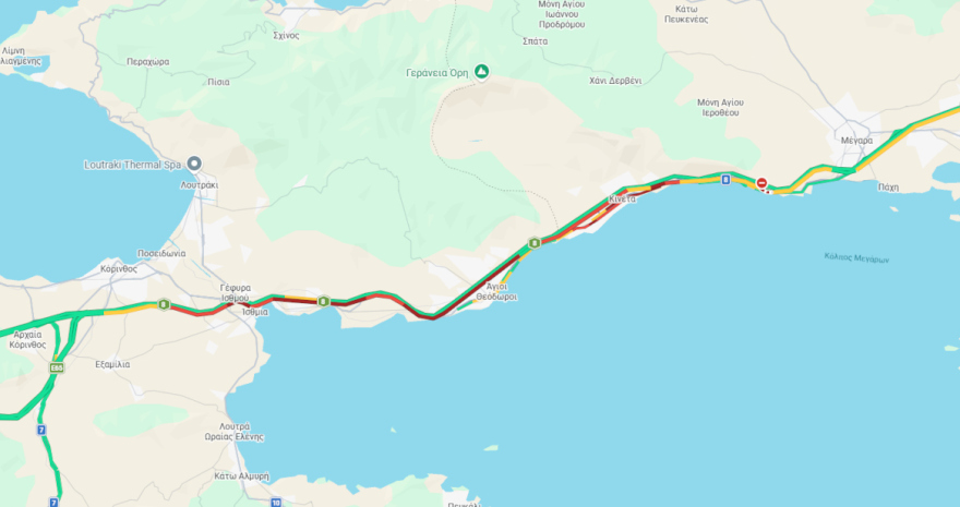 Σημειωτόν από τον Ισθμό μέχρι την Κινέτα η επιστροφή των  εκδρομέων του Πάσχα - Δείτε live πού υπάρχουν τα μεγαλύτερα προβλήματα 