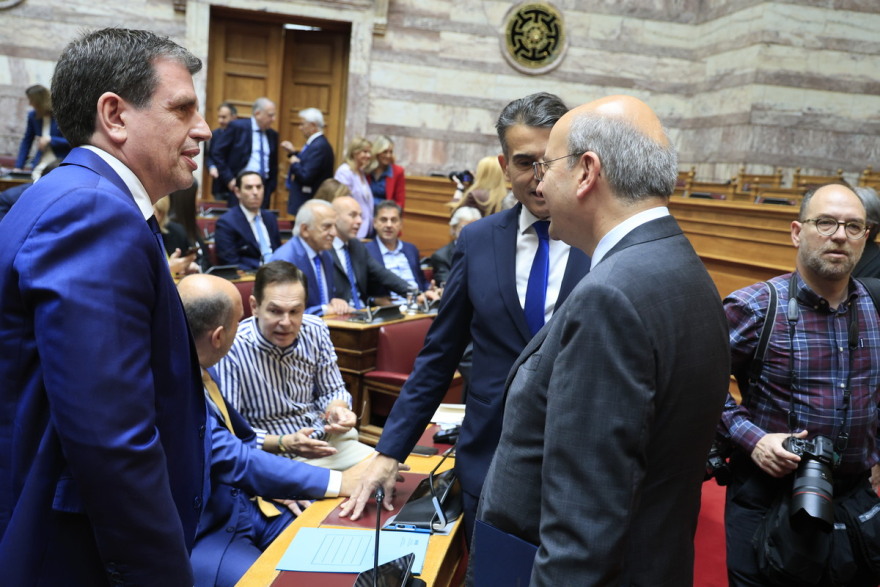 Τα χαμόγελα και τα πηγαδάκια στην ΚΟ της Νέας Δημοκρατίας, δείτε φωτογραφίες