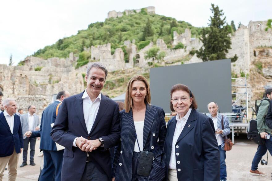 Ο Μητσοτάκης στο Παλάτι των Δεσποτών στον Μυστρά: Ο πολιτισμός αποτελεί αλυσίδα της εθνικής μας ισχύος