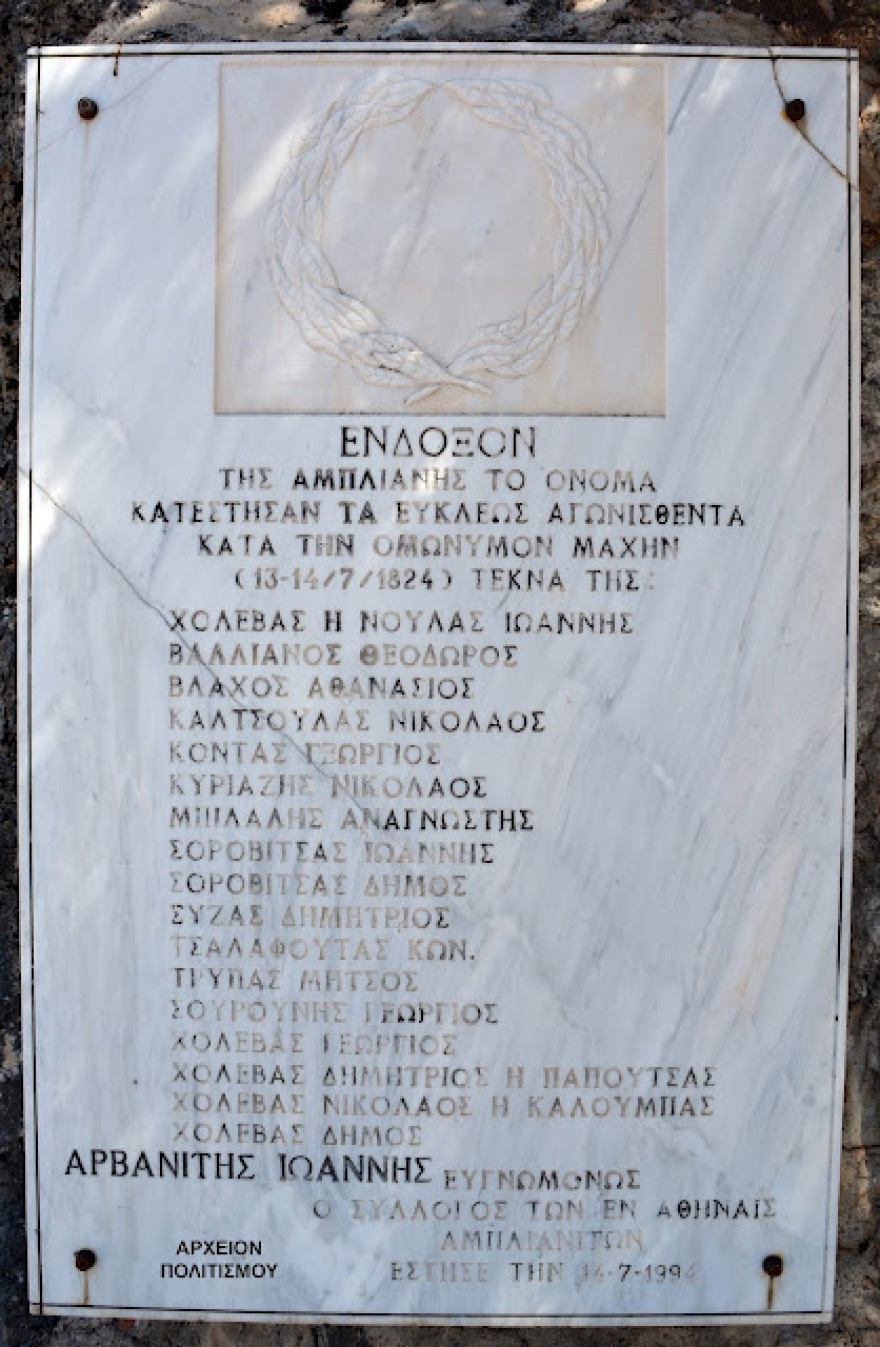 Η μεγάλη, άγνωστη νίκη 2.000 Ελλήνων επί 12.000 Τουρκαλβανών στην Άμπλιανη Φωκίδας τον Ιούλιο του 1824