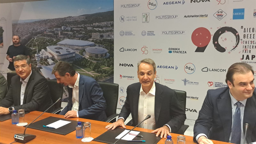 Η επίσκεψη Μητσοτάκη στα περίπτερα της 90ης ΔΕΘ, δείτε βίντεο και φωτογραφίες