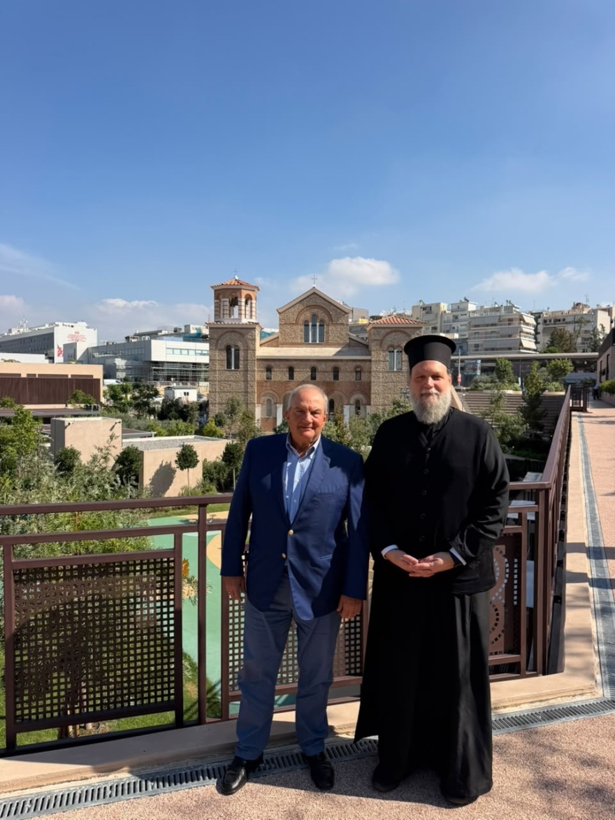 Ο Κώστας Καραμανλής συναντήθηκε με τον Μητροπολίτη Νέας Ιωνίας Γαβριήλ στο «Ιωνικό Κέντρο»