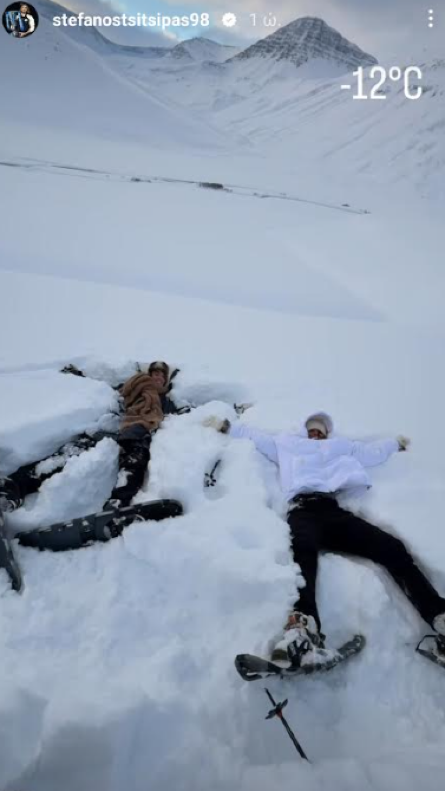 Τσιτσιπάς - Μπαντόσα: Διακοπές στην χιονισμένη Ισλανδία, έκαναν σκι στους -12 - Βίντεο, φωτογραφίες 