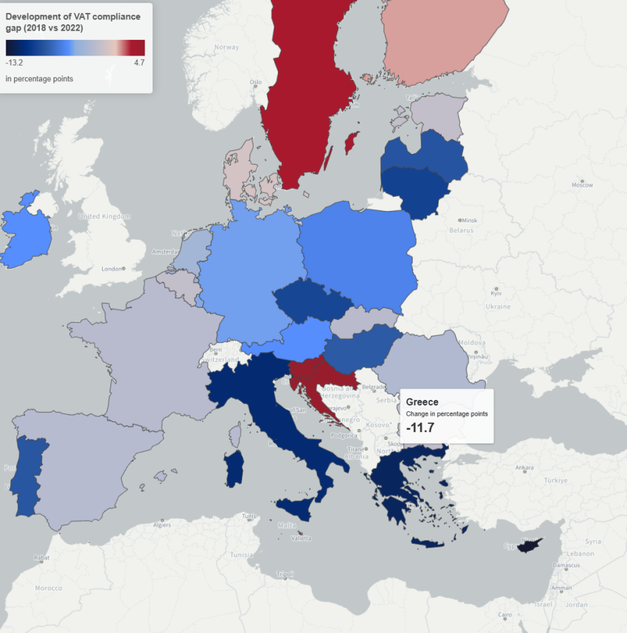 Η μείωση κατά 53% στη φοροδιαφυγή του ΦΠΑ φέρνει νέες φοροελαφρύνσεις