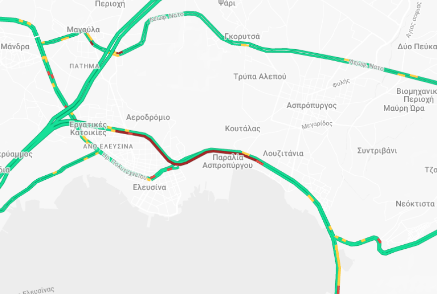 Ασπρόπυργος: Καθυστερήσεις στην εθνική Αθηνών - Κορίνθου λόγω ακινητοποιημένου απορριματοφόρου