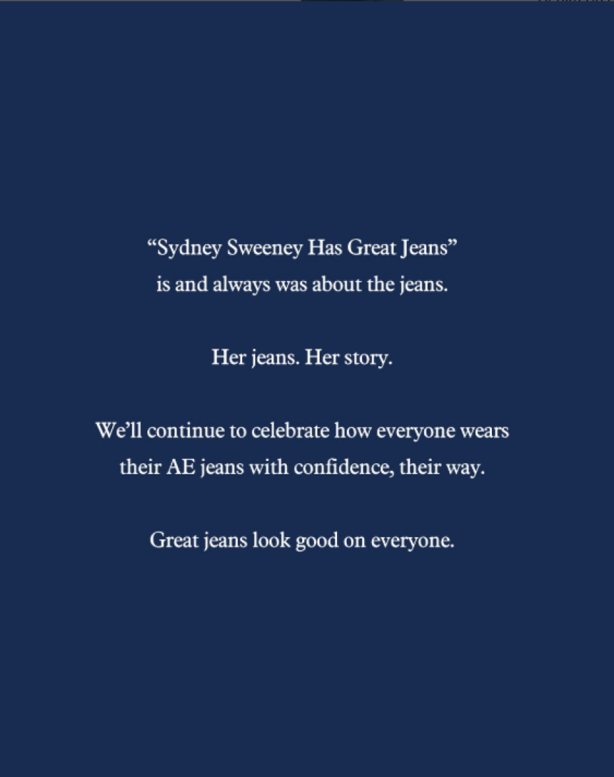 Η American Eagle απαντά στα περί «ναζιστικής προπαγάνδας» για τη διαφήμιση με τη Σουίνι: Είναι μια ιστορία για τζιν