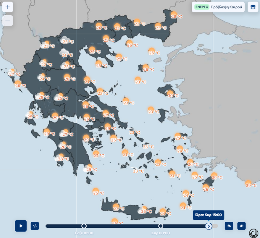 Με καλό καιρό το Σαββατοκύριακο, προσοχή στα ισχυρά μελτέμια - Έρχονται καταιγίδες εξπρές τη Δευτέρα, θα βρέξει και στην Αττική 