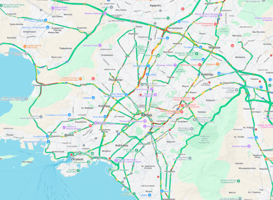 Έξοδος 28ης Οκτωβρίου: Αυξημένη η κίνηση στην Αττική Οδό, 20λεπτες καθυστερήσεις στις εξόδους για Λαμία - Έκκληση για προσοχή στους δρόμους
