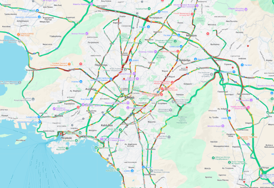 Κίνηση στους δρόμους τώρα live: Καθυστερήσεις έως και 45΄στην Αττική οδό Κίνηση στους δρόμους τώρα live: Καθυστερήσεις έως και 45΄στην Αττική οδό