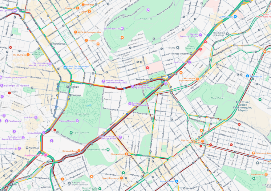 Αναστάτωση από μικρής έκτασης φωτιά σε τρόλεϊ στη Βασιλίσσης Σοφίας στο ύψος της Μαβίλη