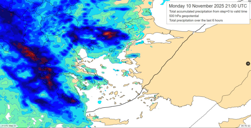 Καταιγίδα τώρα στην Αττική - Νέο έκτακτο δελτίο από την ΕΜΥ, οι 9 περιοχές που θα χτυπηθούν από την κακοκαιρία