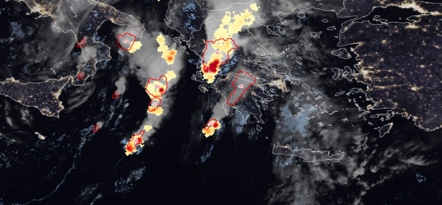 Καταιγίδα τώρα στην Αττική - Νέο έκτακτο δελτίο από την ΕΜΥ, οι 9 περιοχές που θα χτυπηθούν από την κακοκαιρία