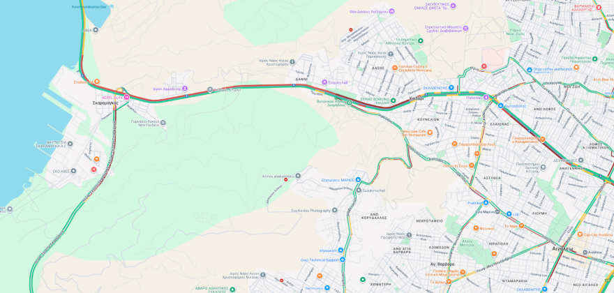 Κίνηση τώρα στους δρόμους 12/11: Μποτιλιάρισμα σε Κηφισό, Λ. Αθηνών και Αττική Οδό - Καθυστερήσεις άνω των 20 λεπτών