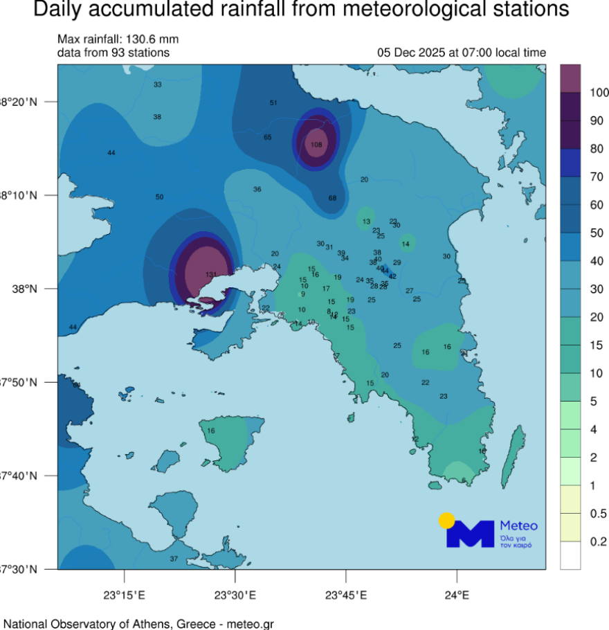 Κολυδάς: Ρεκόρ βροχόπτωσης στο κέντρο της Αθήνας, τα ύψη βροχής στη Δυτική Αττική εξηγούν τις πλημμύρες