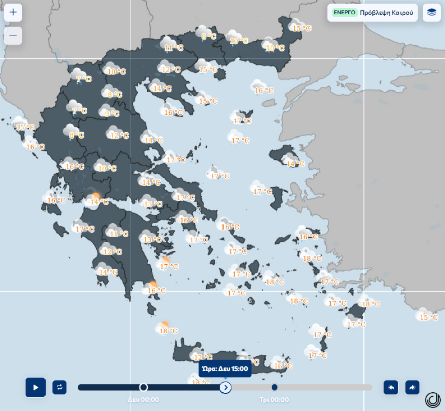 Ισχυροί άνεμοι έως 8 μποφόρ στο Αιγαίο από σήμερα, πώς θα εξελιχθεί ο καιρός μέχρι τα Θεοφάνια