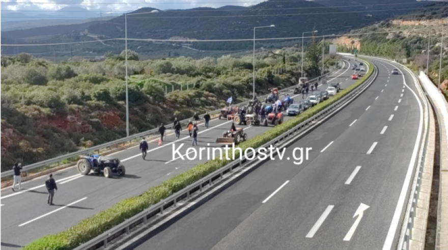 Ταλαιπωρία για τους ταξιδιώτες σε Μαρτίνο, Κόμβο Βαγίων, Κιάτο και Αρχαία Νεμέα, έκλεισαν δρόμους οι αγρότες