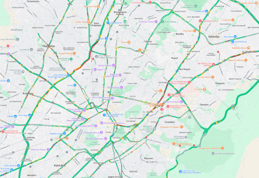 Ταξί: Μηχανοκίνητη πορεία προς το υπουργείο Μεταφορών - Στο κόκκινο το κέντρο της Αθήνας, δείτε πού έχει κίνηση