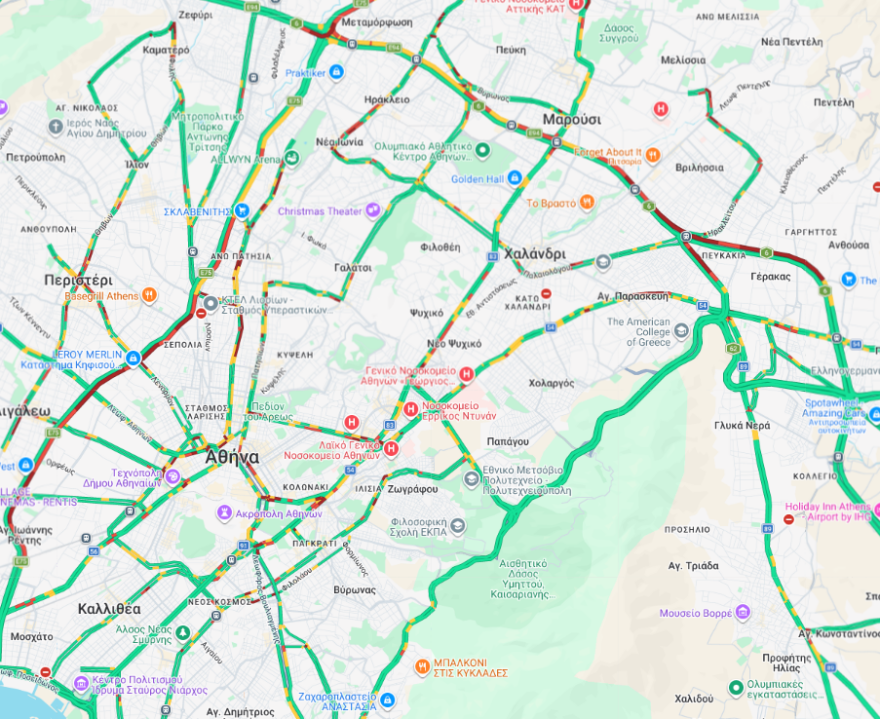 Κορυφώνεται η έξοδος των εκδρομέων: Σημειωτόν σε Κηφισό και Αθηνών-Κορίνθου, καθυστερήσεις 45΄ στην Αττική Οδό - Κίνηση σε λιμάνια και ΚΤΕΛ