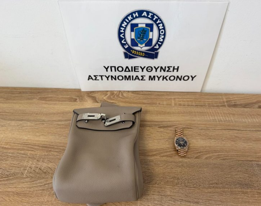 Έλληνας οδηγός έκλεψε τσάντα Hermès και Rolex αξίας €75.000 από Ουκρανό τουρίστα στη Μύκονο, τα έκρυψε κάτω από βράχους
