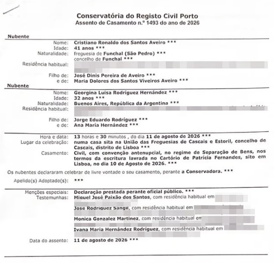 Με μόλις τέσσερις καλεσμένους ο γάμος του Κριστιάνο Ρονάλντο με την Χεορχίνα Ροντρίγκεζ, τι προβλέπει το προγαμιαίο συμβόλαιο που υπέγραψαν