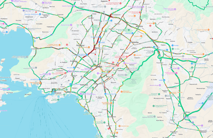 Live η κίνηση τώρα στους δρόμους: Μποτιλιάρισμα 9 χλμ στο καθοδικό ρεύμα του Κηφισού, συγκρούστηκε νταλίκα με ΙΧ - 30λεπτες καθυστερήσεις στην Αττική Οδό